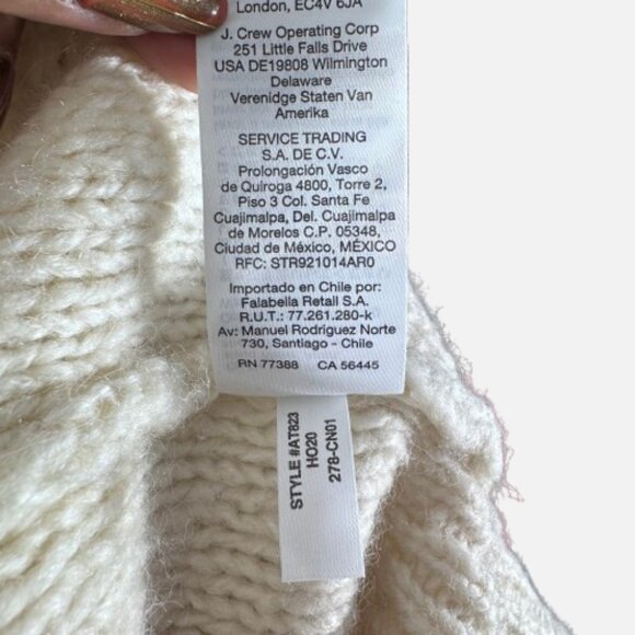 J. Crew Alpaca Wool Cable-Knit Pointelle Popcorn Bobble Flowers Sweater (SZ XXL) - Picture 11 of 16